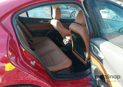 2018 Alfa Romeo Giulia Ti Sport Awd from USA, damaged, VIN ZARFAEENXJ7585130